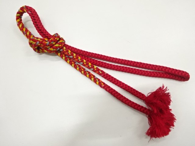 JAPANESE KIMONO / HAND-TIED OBIJIME